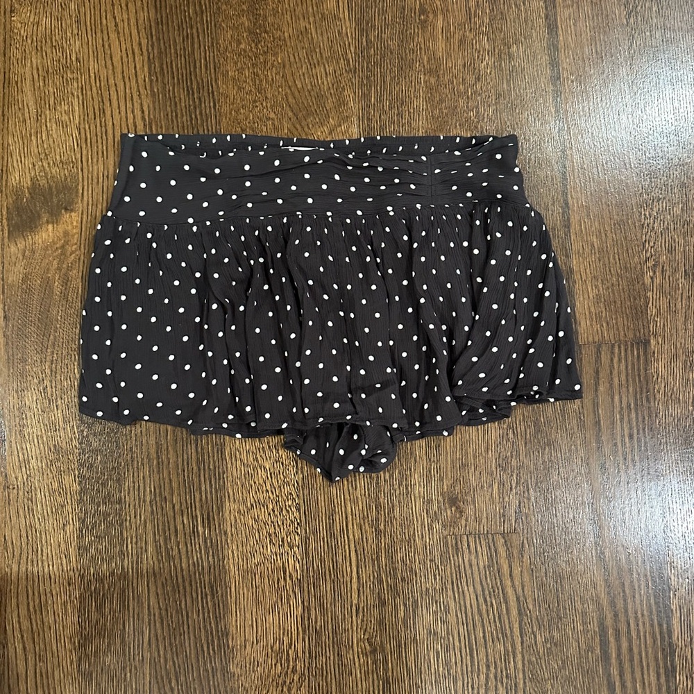 Free People Skort | NWT black and white polka dot